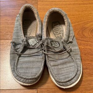 Hey Dude Boys Gray Loafers